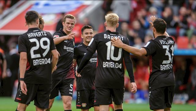  药厂勒沃库森连胜跻身前三  